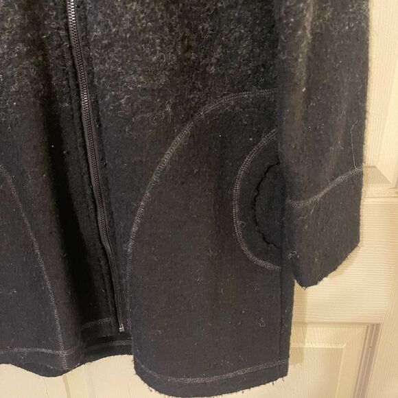 Dakini Charcoal Wool Zip-Up Jacket - Picture 2 of 11